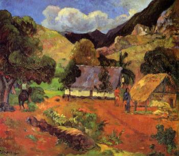 Paul Gauguin : Landscape with Three Figures